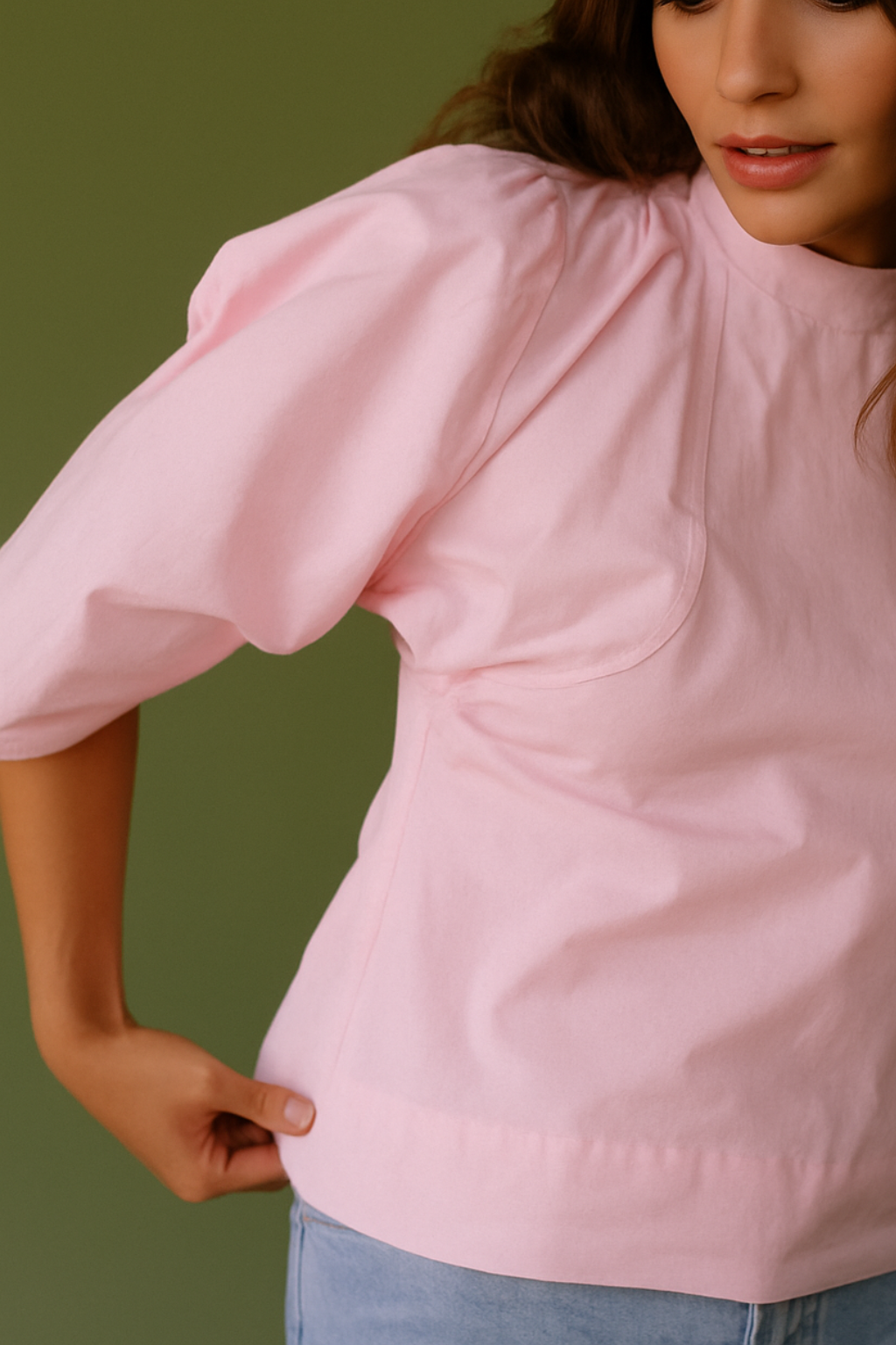 Sol Blouse in Blushed Petal