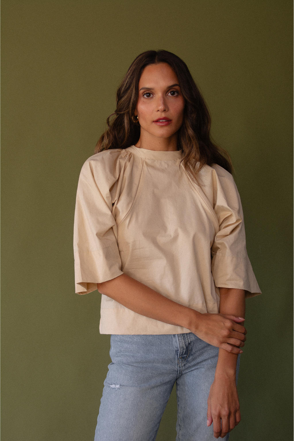 Sol Blouse in Oat